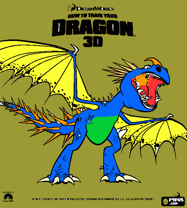 Nadder head coloring page