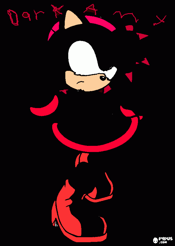 name of the drawing is DarkAmy or Gothic Amy Rose coloring page