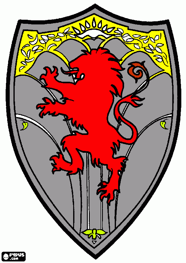Narnia  coat of rms  coloring page