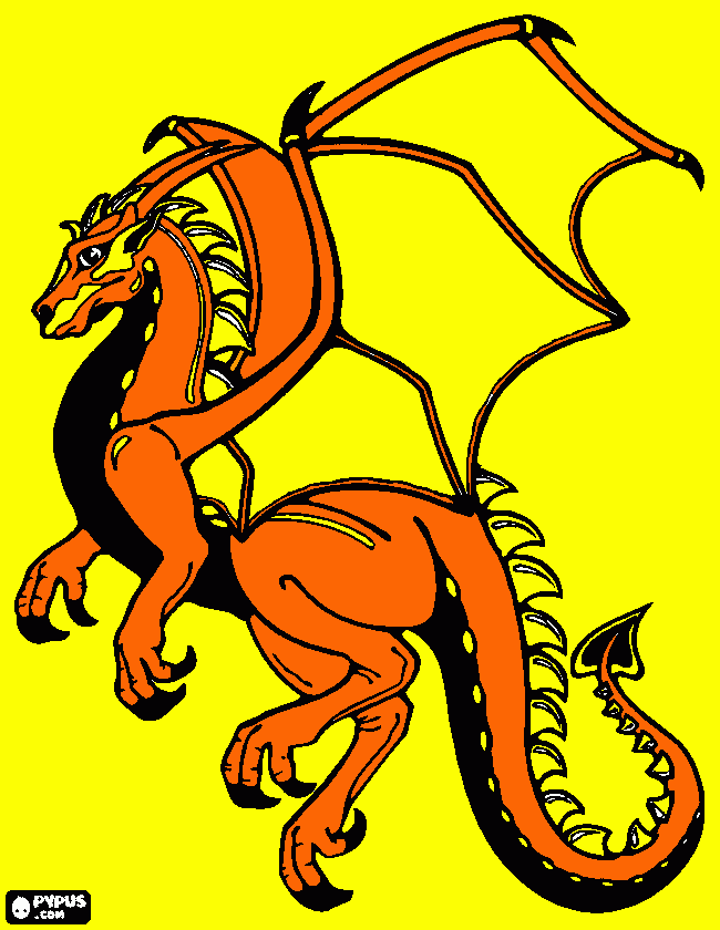 Naruto the dragon coloring page