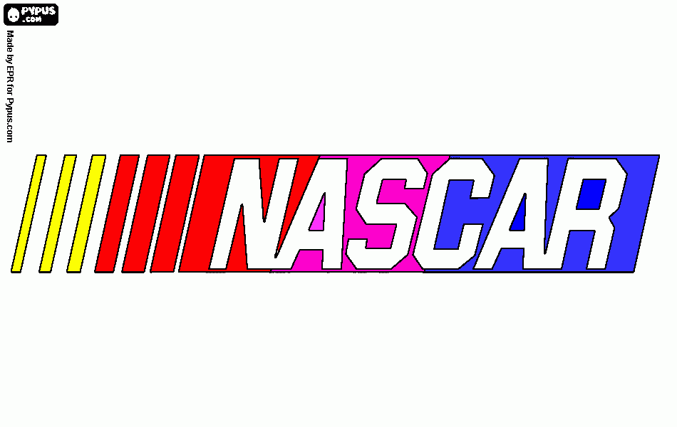 Nascar emblem coloring page