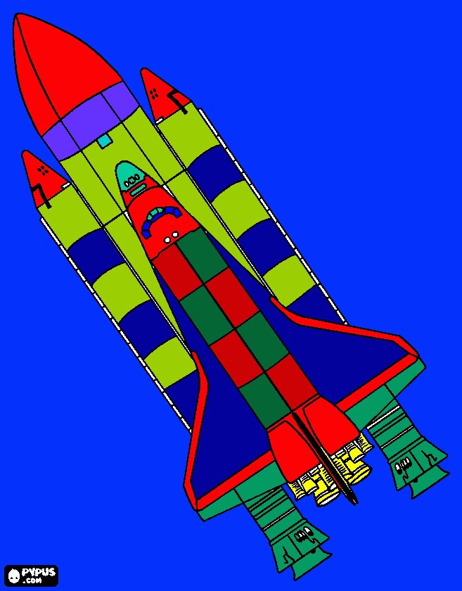 nave da nasa coloring page