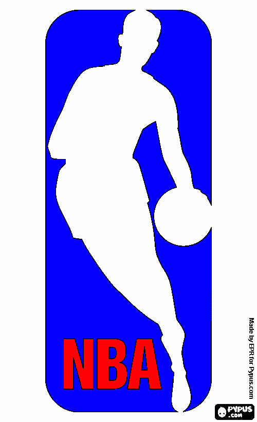 NBA sighn logo coloring page