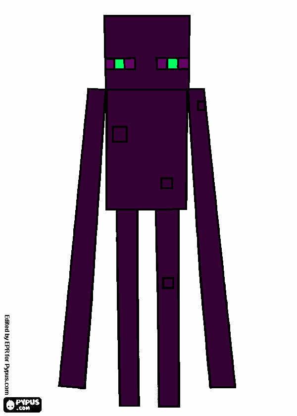 Ne gledaj endermana! coloring page