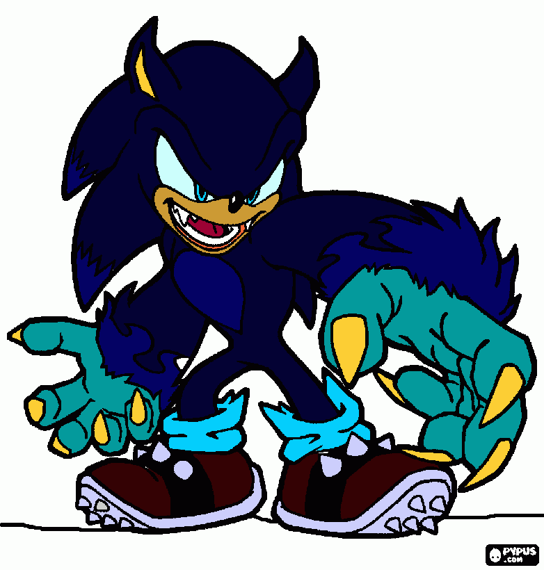 neon the wherehog coloring page