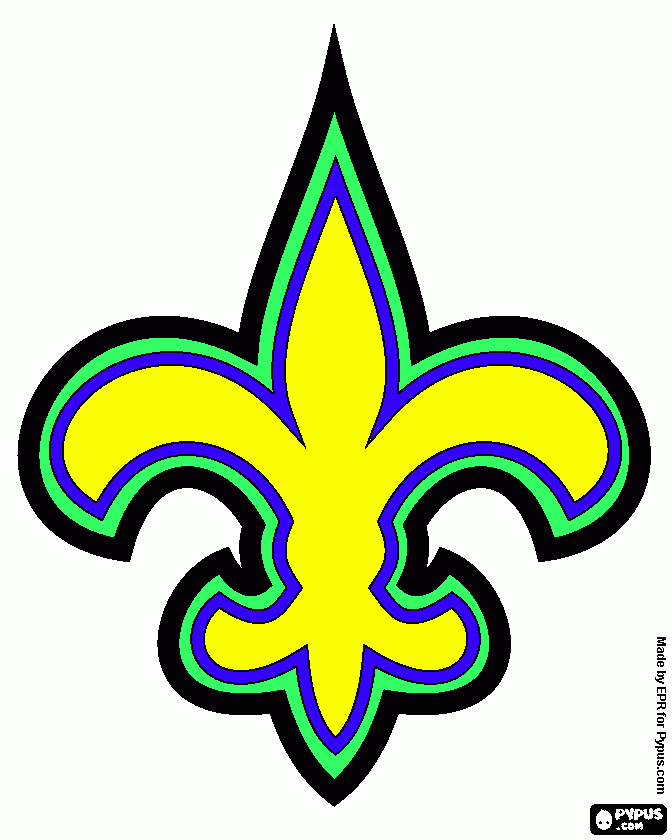 new orleans saints coloring page