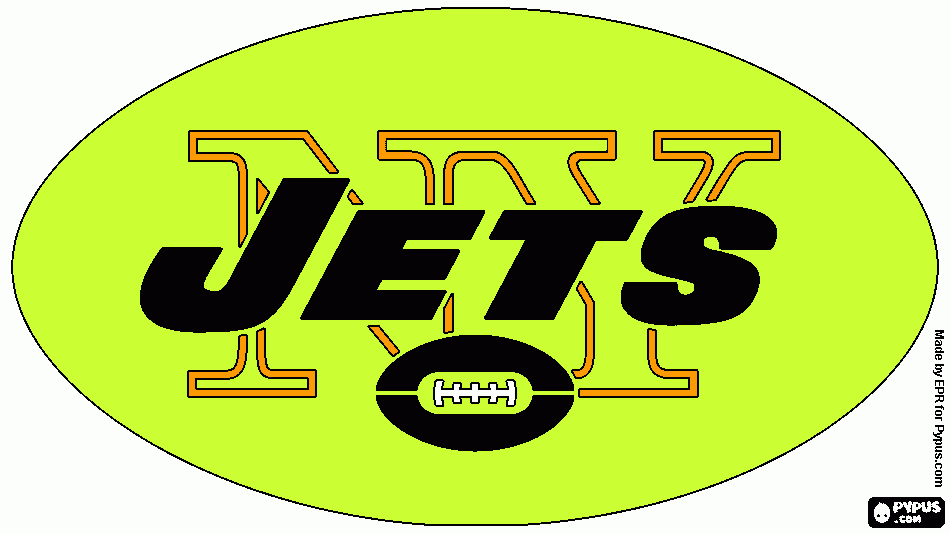 new york jets coloring page