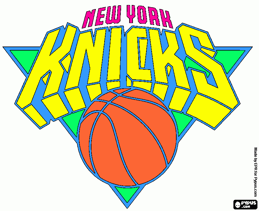 new york  knicks coloring page
