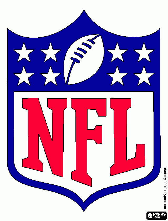 NFL Logo coloring page, printable NFL Logo