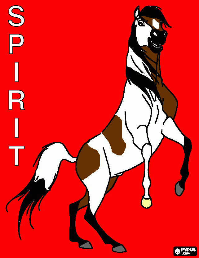Nick Groff as Spirit coloring page