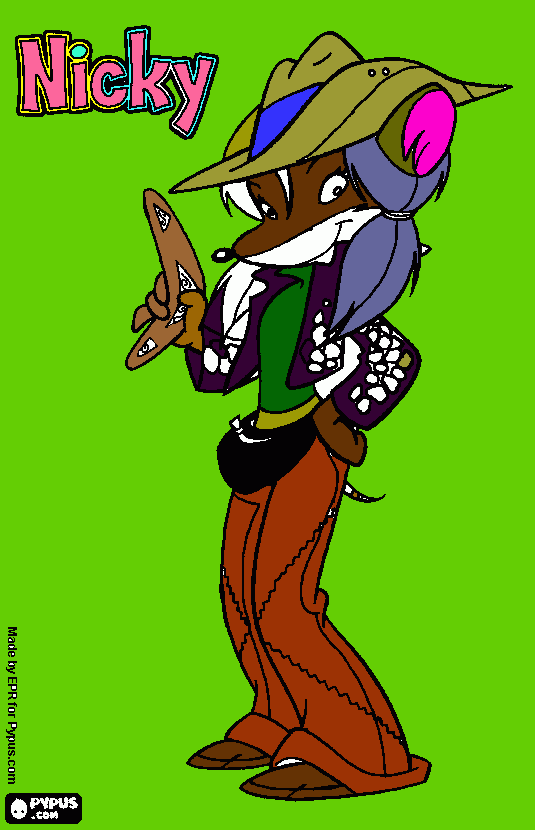 nicky coloring page