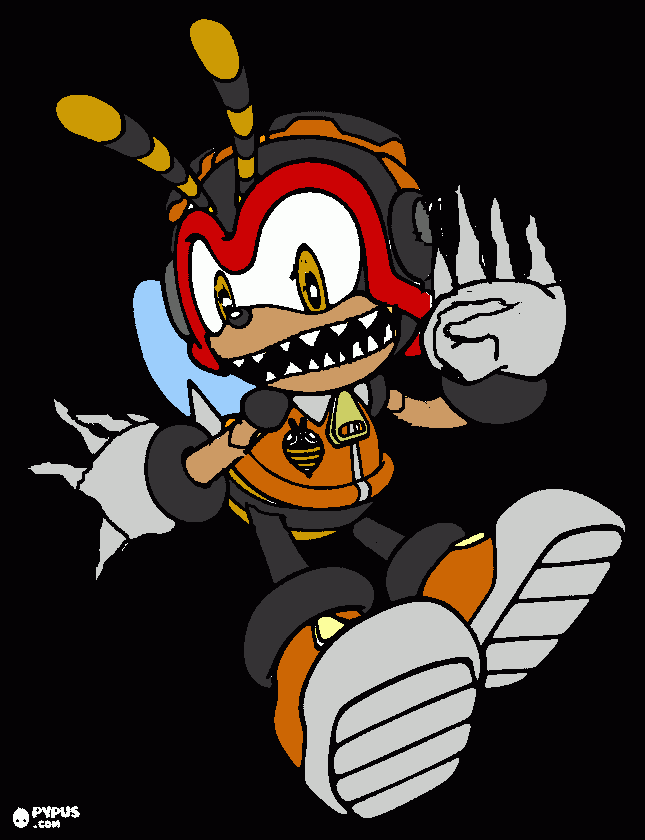 Nightmare Charmy coloring page