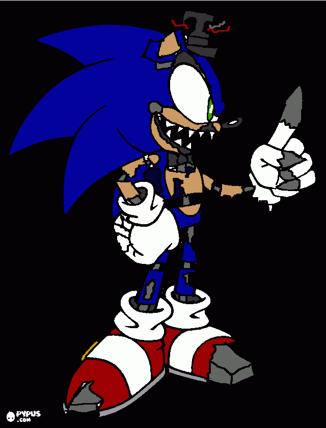 Coloring Pages Sonic FNF - Printable