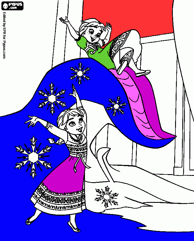 Nina's drawing coloring page