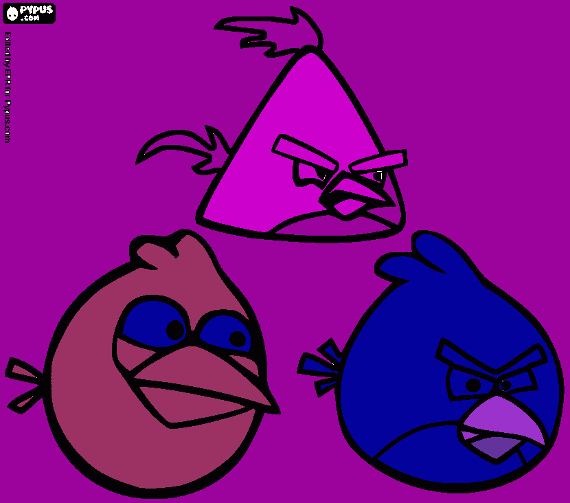 ninja angry owl's! coloring page