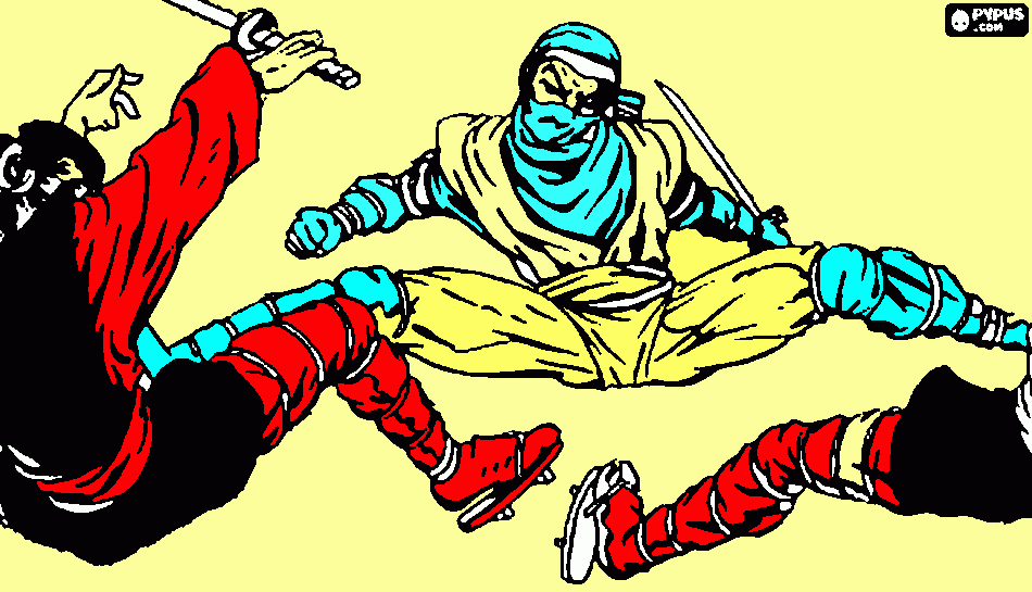 Ninja Power coloring page