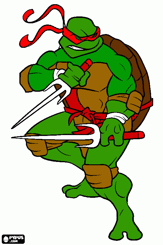 ninja ralph coloring page