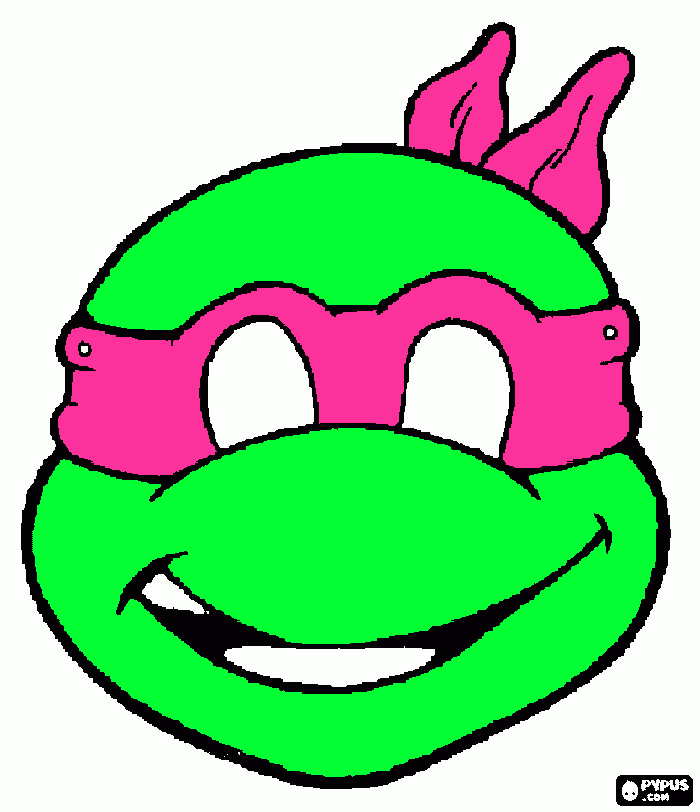 Ninja Turtle Cutout coloring page
