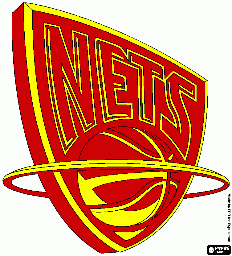 Nj Nets color coloring page