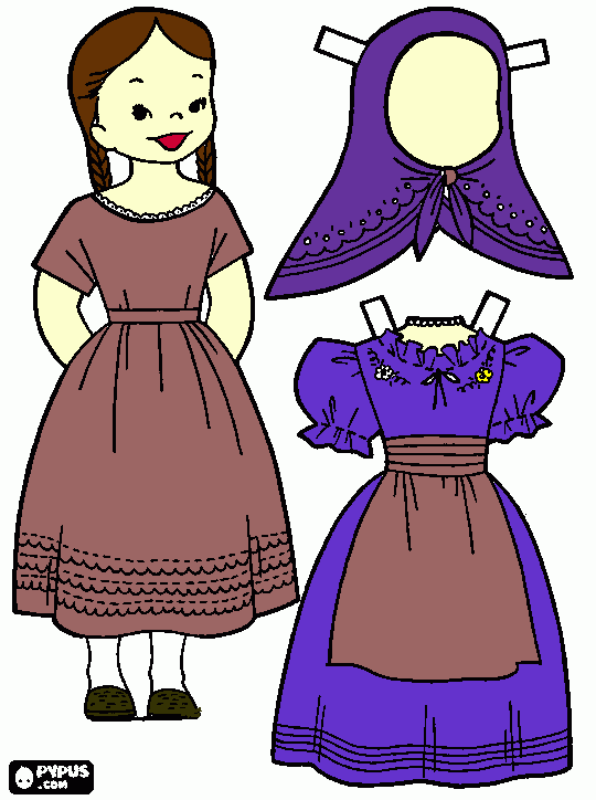 Nomis Mexico Girl coloring page