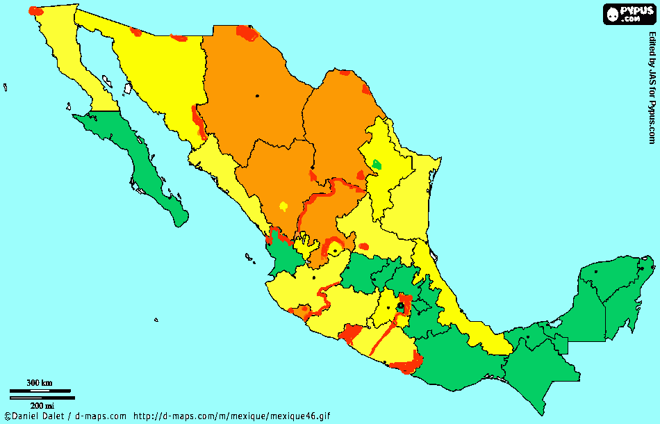 NORMA_Mexico State Department safety map coloring page