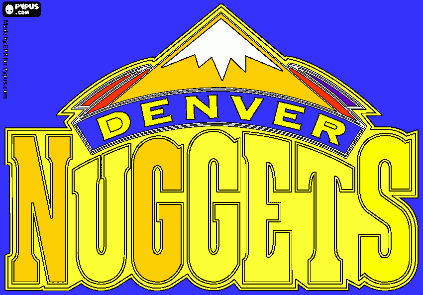 nuggets coloring page