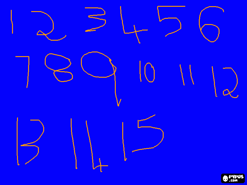 numbers coloring page