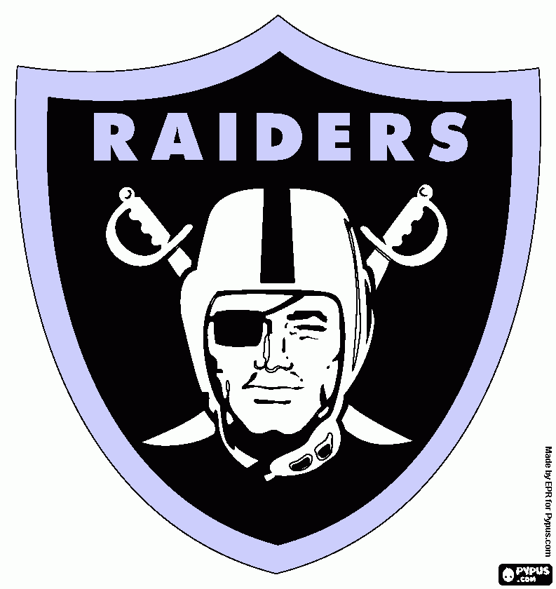 Oakland RAIDERS coloring page