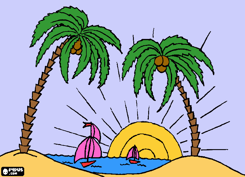 ocean coloring page