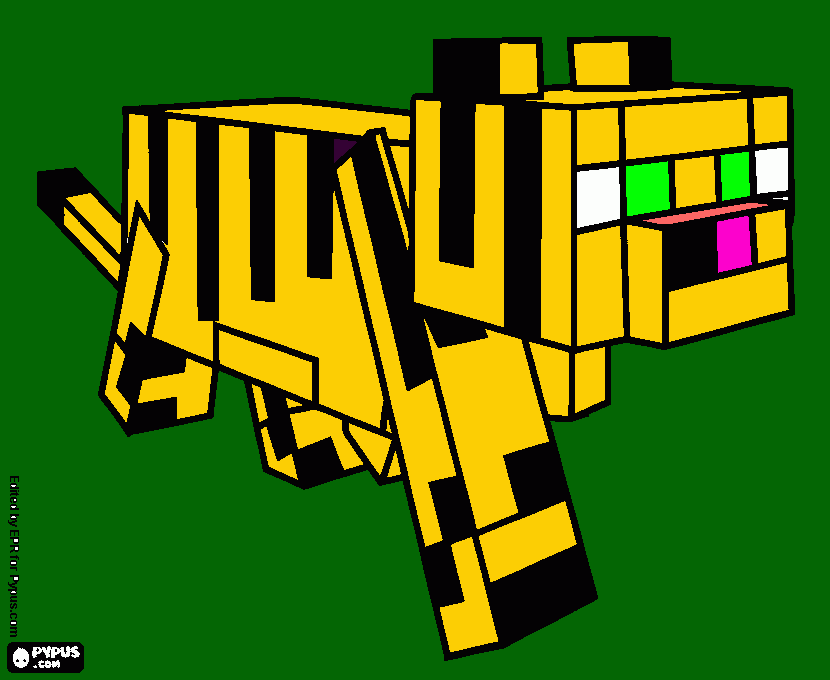 Ocolot in my back-yard coloring page
