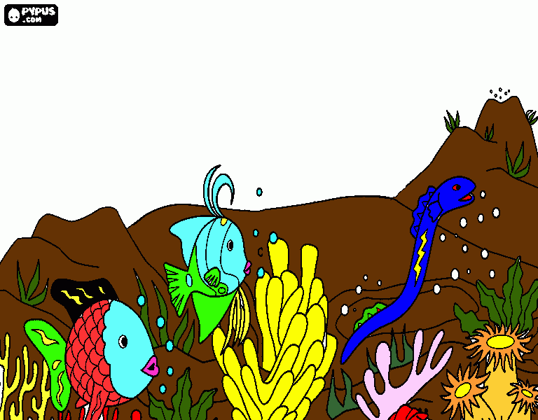 oean coloring page
