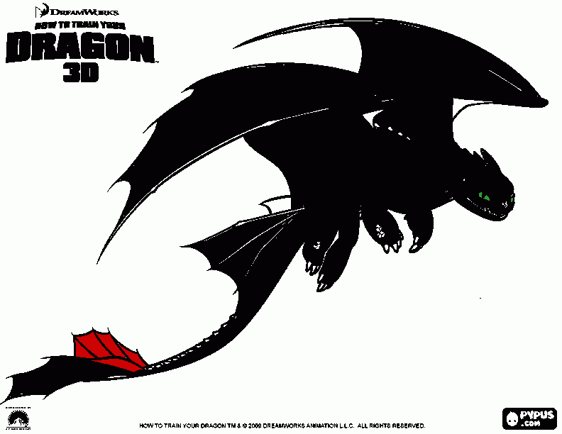 of toothless coloring page