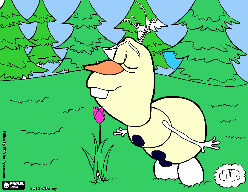 olav coloring page