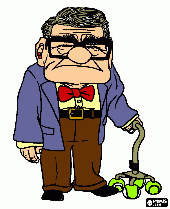 old man coloring page