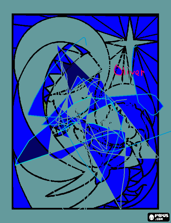 Oliver's online coloring coloring page