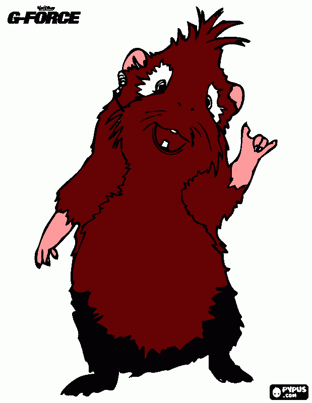 Ollie's Guinea Pig coloring page