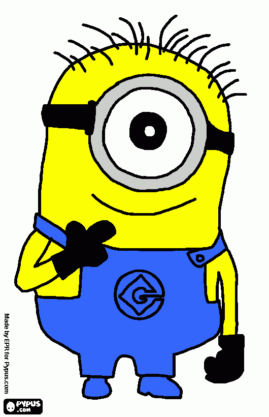 one eyed coloring page