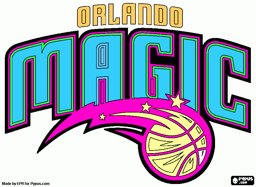 orlando magic coloring page