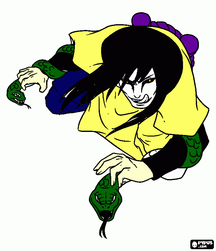 Orochimaru Michtuzuki coloring page