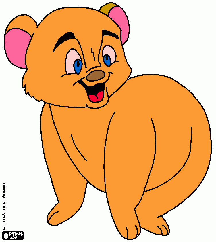 oso lindo coloring page