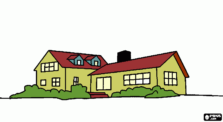 our house coloring page