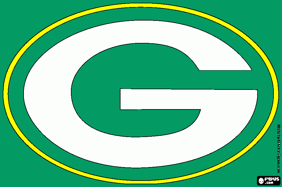 packers logo coloring page