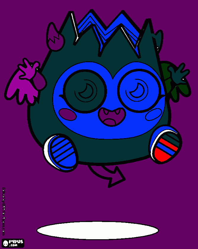 Painting by Bruno coloring page