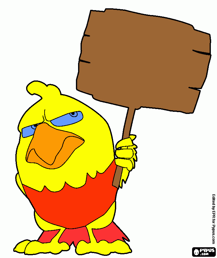 pajaro tadeo jones coloring page