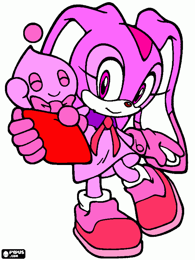 pam the bunny coloring page