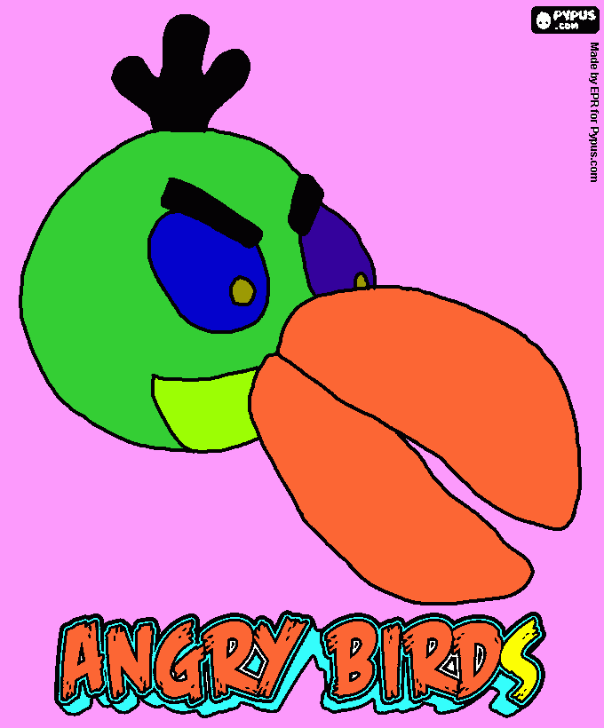 papagaj coloring page