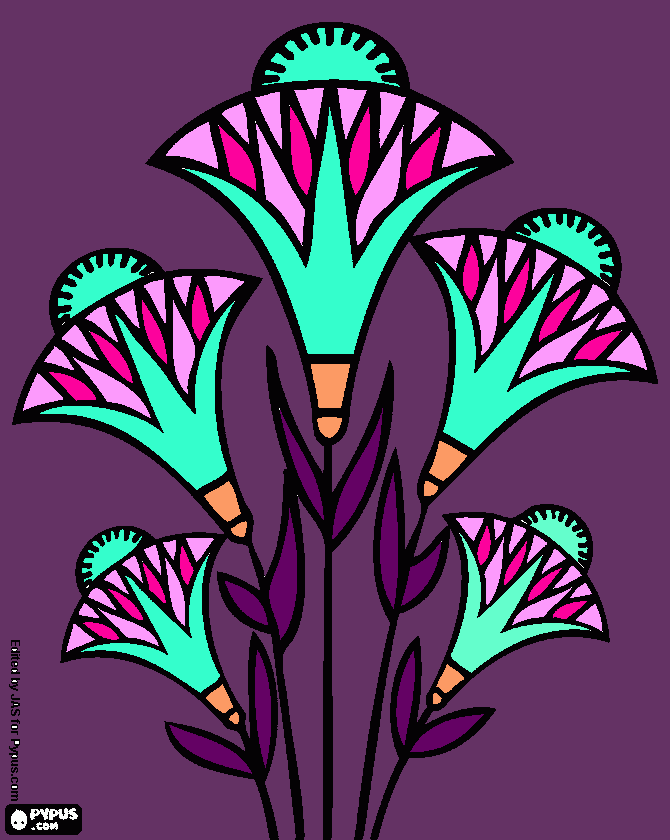 Papurus coloring page