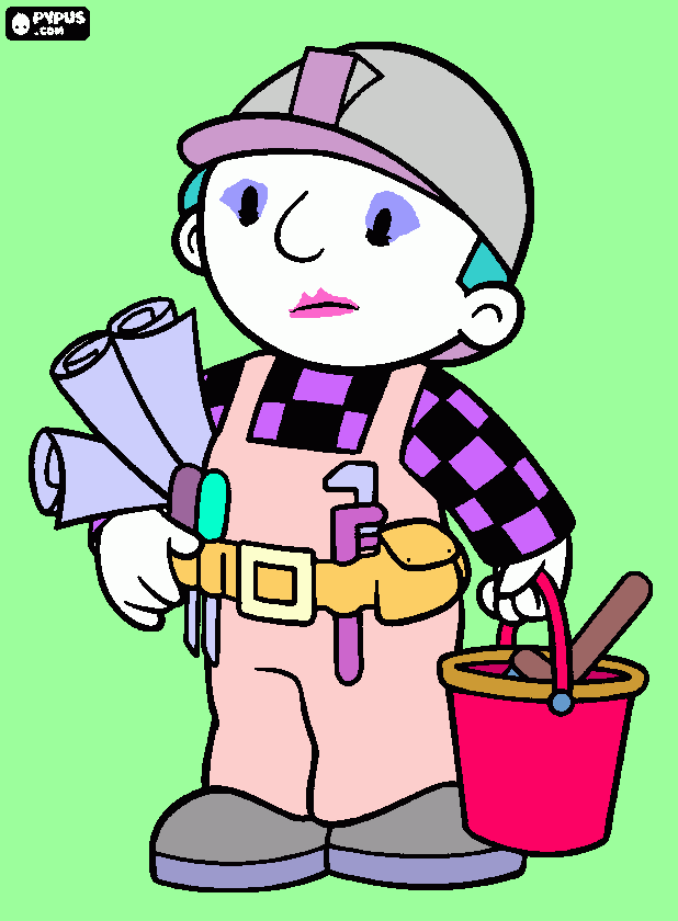 pastel goth bob coloring page