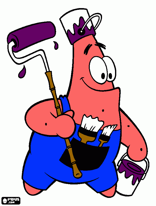 Patrick Star coloring page
