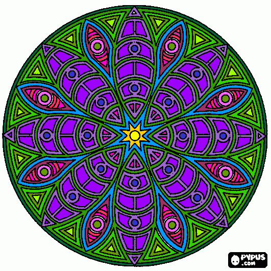 Peacock coloring page